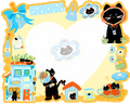 Wipe-Wink Lucky Black Cat Screen Cleaning Tape A | Illustration Licensed Version