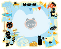 Wipe-Wink Lucky Black Cat Screen Cleaning Tape C | Illustration Licensed Version