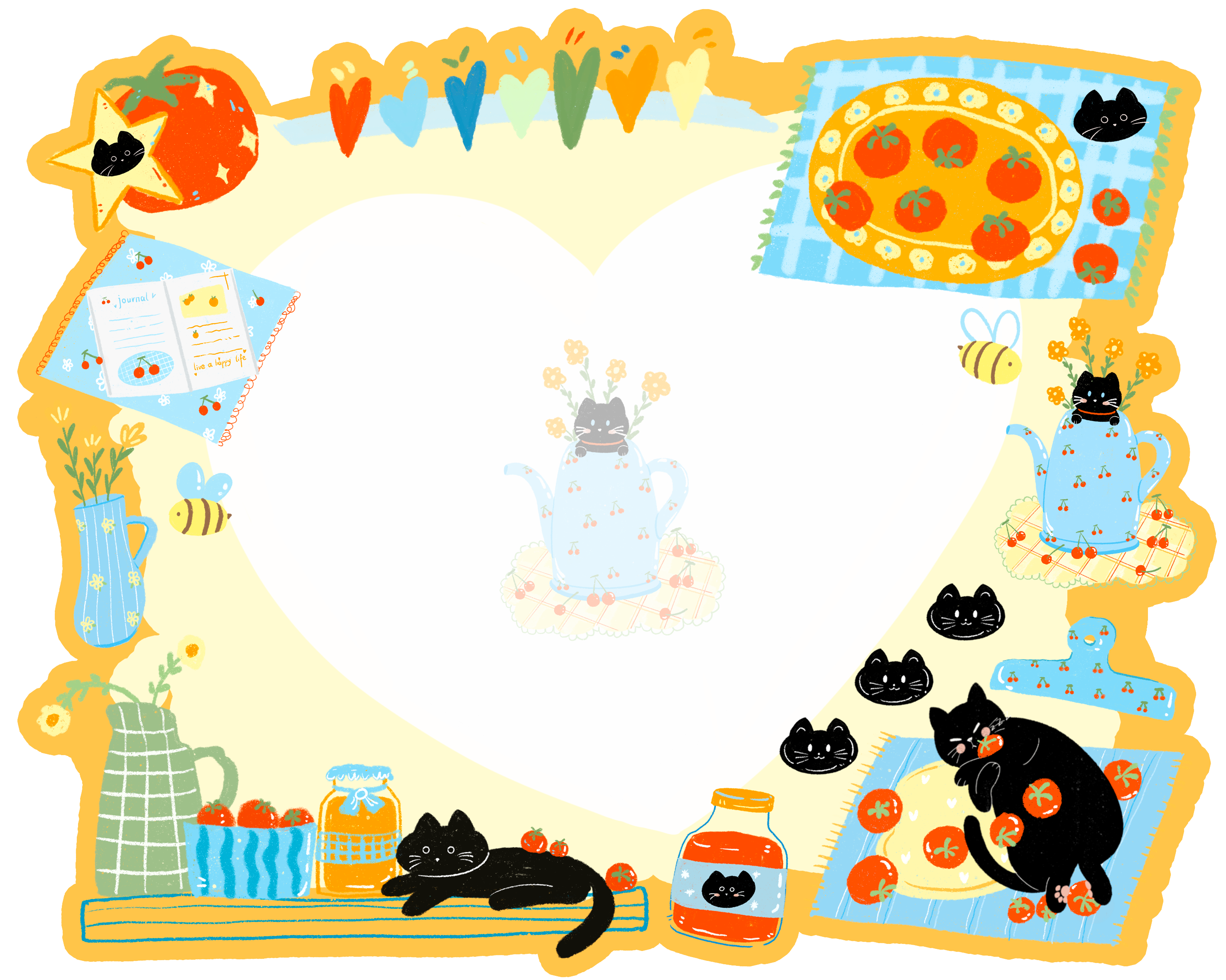 Wipe-Wink Lucky Black Cat Screen Cleaning Tape F | Illustration Licensed Version