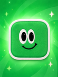 Green Square Screen Cleaning Sticker